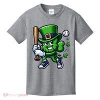 Shamrock Baseball Funny St Patricks Day Kids T-Shirt thumb 0