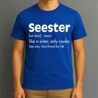 Sister Birthday Funny Gift With Funny Seester Definition Gift T-Shirt thumb 3