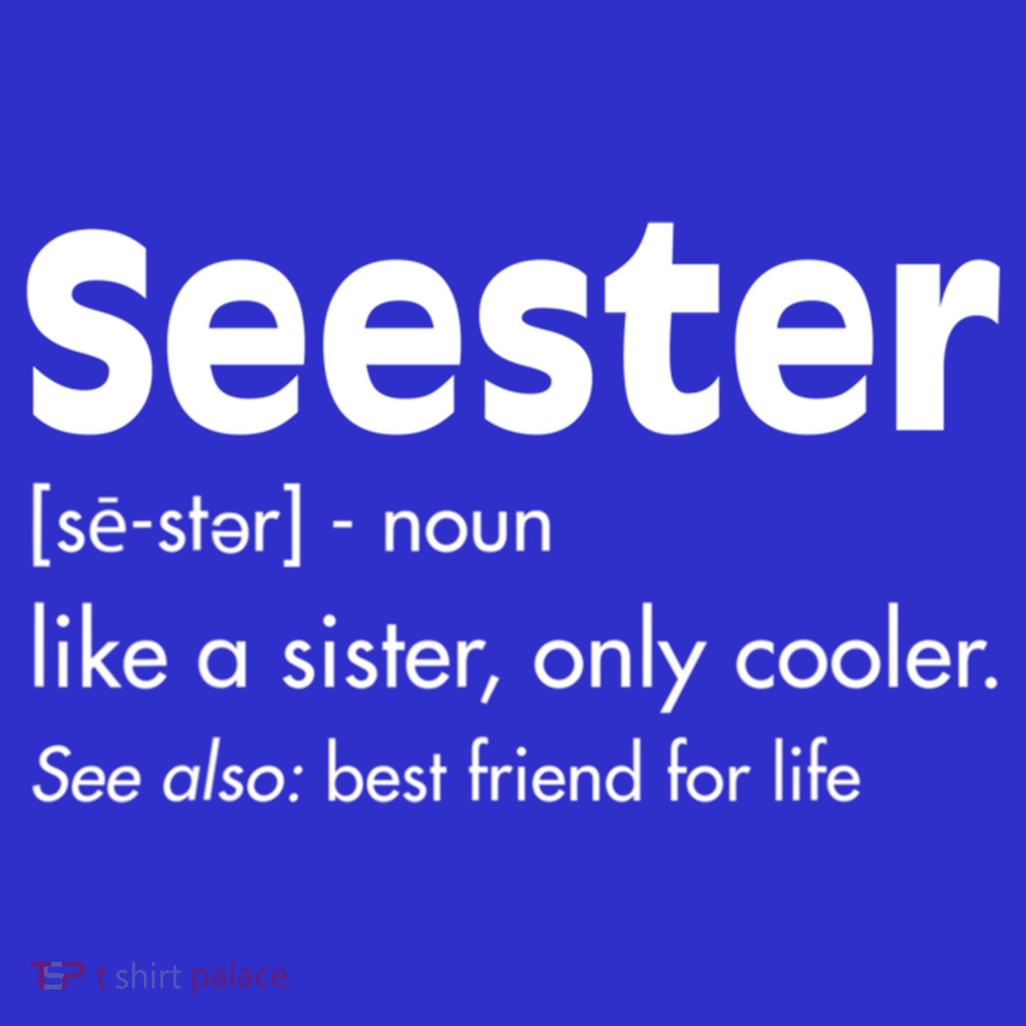 Sister Birthday Funny Gift With Funny Seester Definition Gift Women's Tank Top