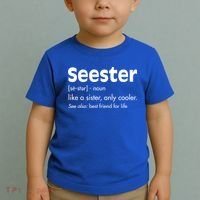 Sister Birthday Funny Gift With Funny Seester Definition Gift Toddler T-Shirt thumb 2