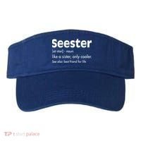 Sister Birthday Funny Gift With Funny Seester Definition Gift Visor thumb 0