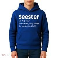 Sister Birthday Funny Gift With Funny Seester Definition Gift Kids Hoodie thumb 4