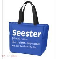 Sister Birthday Funny Gift With Funny Seester Definition Gift Tote Bag thumb 3