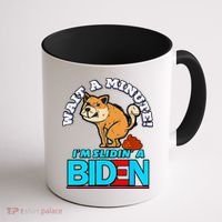 Slidin Biden Funny Dog Trump Political Sarcasm Coffee Mug thumb 1