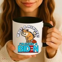 Slidin Biden Funny Dog Trump Political Sarcasm Coffee Mug thumb 3