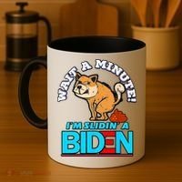 Slidin Biden Funny Dog Trump Political Sarcasm Coffee Mug thumb 4