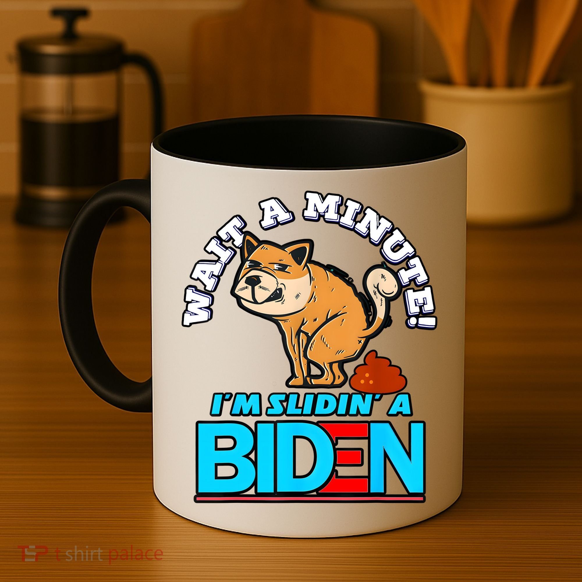 Slidin Biden Funny Dog Trump Political Sarcasm Coffee Mug
