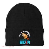 Slidin Biden Funny Dog Trump Political Sarcasm Beanie thumb 0