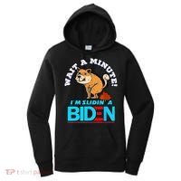 Slidin Biden Funny Dog Trump Political Sarcasm Women's Hoodie thumb 0