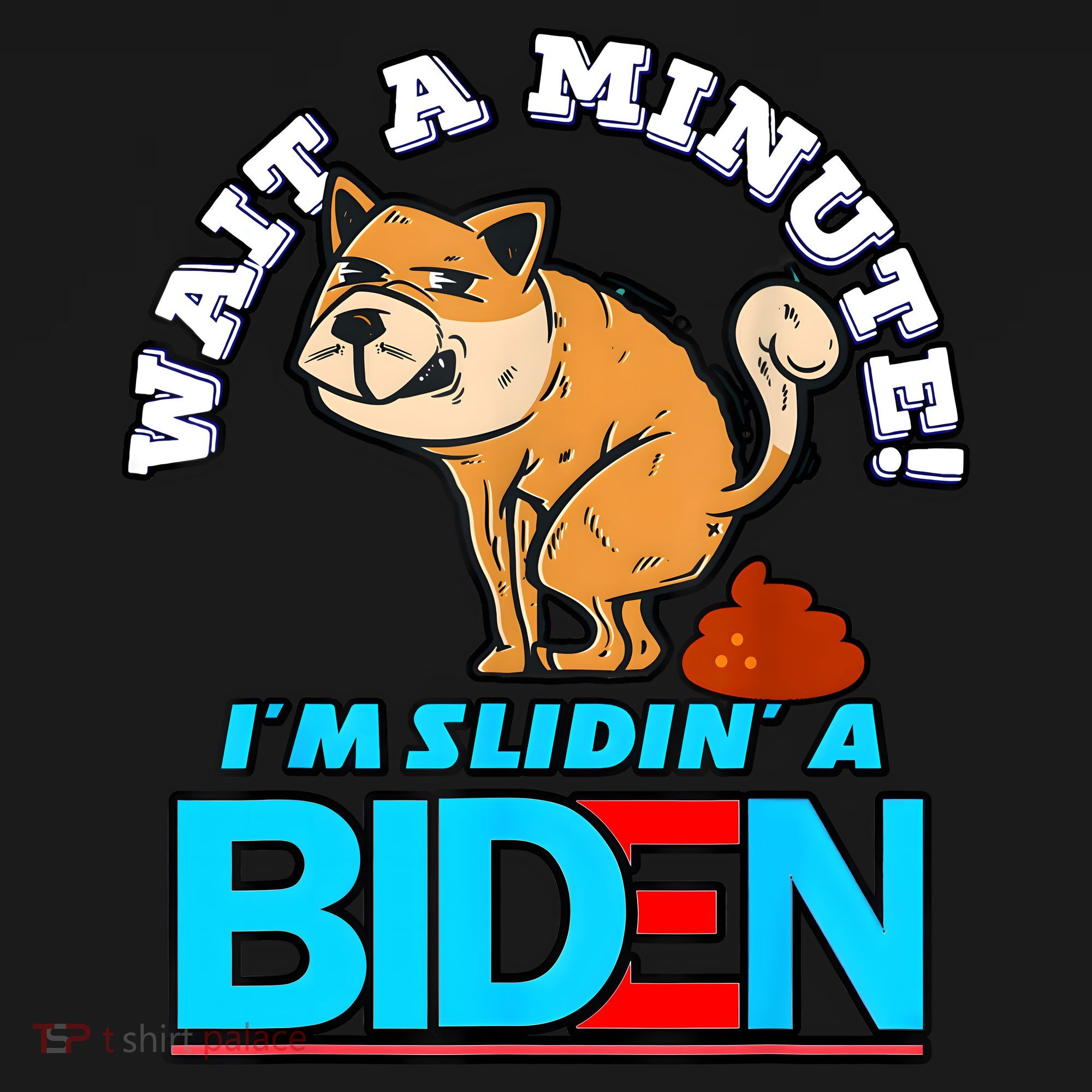 Slidin Biden Funny Dog Trump Political Sarcasm Women's Hoodie