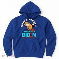 Slidin Biden Funny Dog Trump Political Sarcasm Hoodie thumb 0