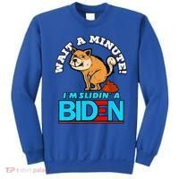Slidin Biden Funny Dog Trump Political Sarcasm Sweatshirt thumb 0