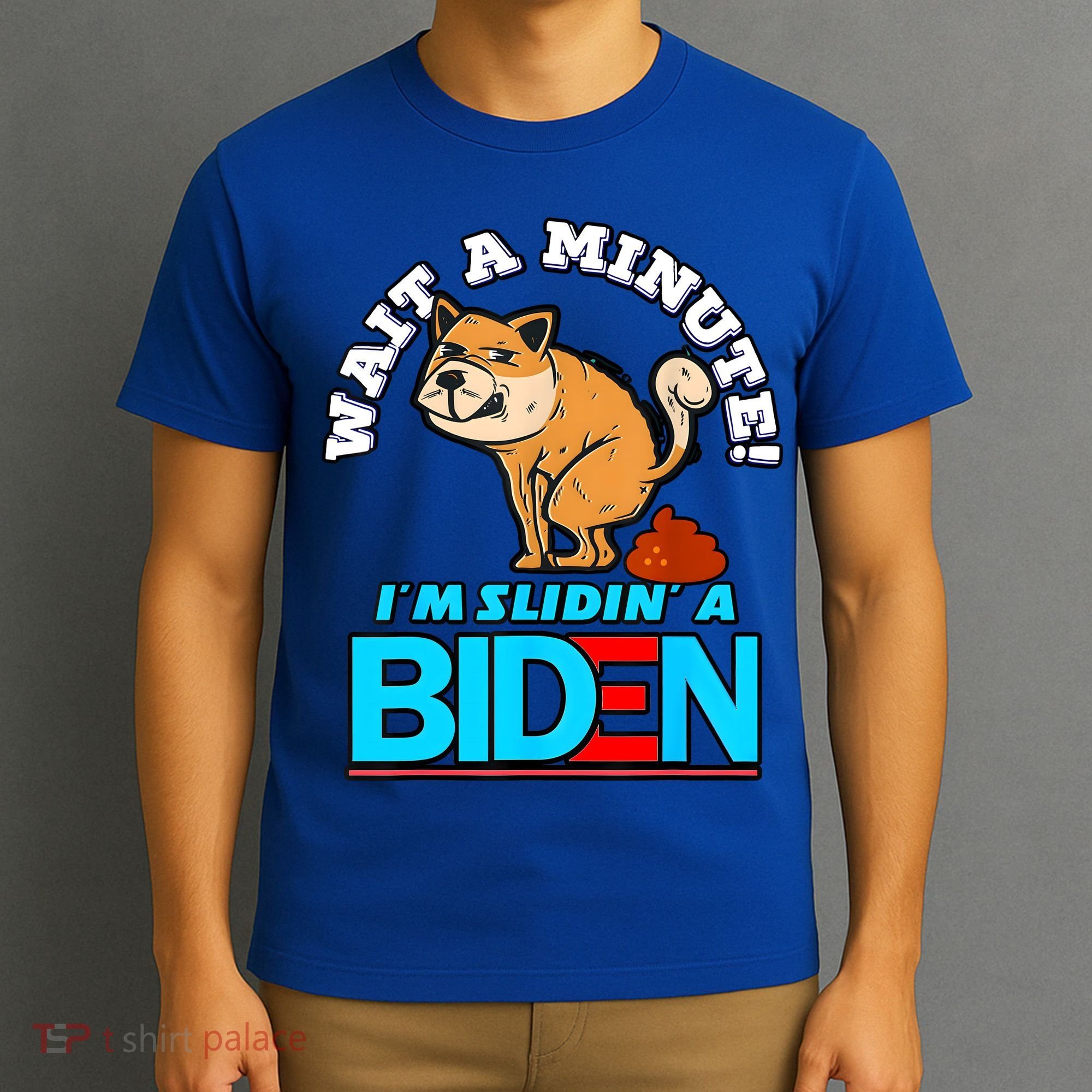 Slidin Biden Funny Dog Trump Political Sarcasm T-Shirt