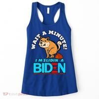 Slidin Biden Funny Dog Trump Political Sarcasm Women's Tank Top thumb 0