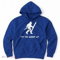 Skiing Bigfoot Funny Sasquatch Yeti Ski Try To Keep Up Gift Hoodie thumb 0