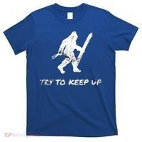 Skiing Bigfoot Funny Sasquatch Yeti Ski Try To Keep Up Gift T-Shirt thumb 0