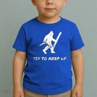 Skiing Bigfoot Funny Sasquatch Yeti Ski Try To Keep Up Gift Toddler T-Shirt thumb 2
