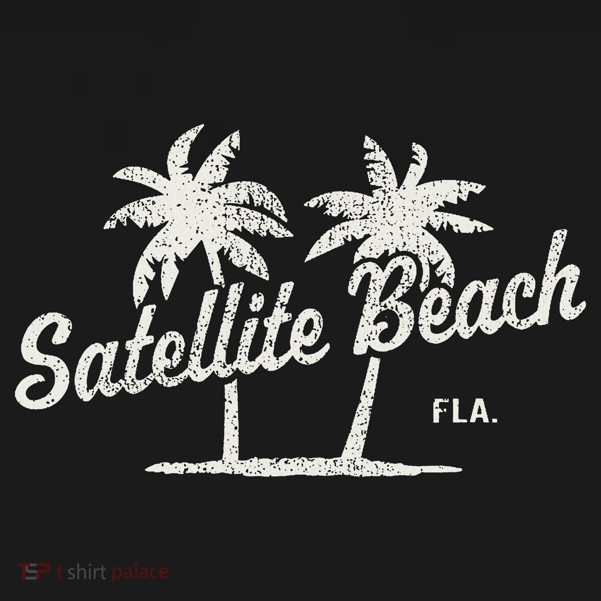 Satellite Beach Florida Vintage 70s Palm Trees T-Shirt
