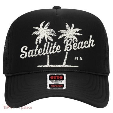Satellite Beach Florida Vintage 70s Palm Trees Hat