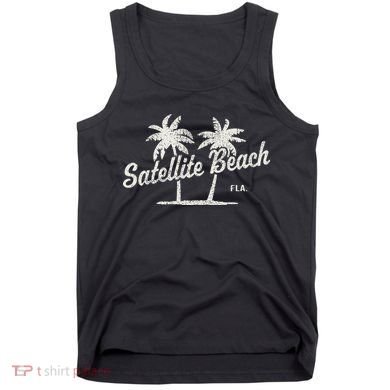 Satellite Beach Florida Vintage 70s Palm Trees Tank Top