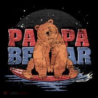 Surfing Bear Family Dad Cute Animal Daddy Papa Bear Gift Coffee Mug thumb 5