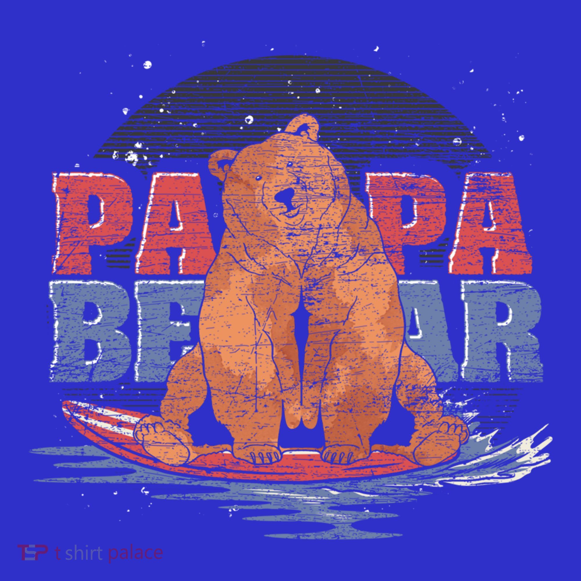 Surfing Bear Family Dad Cute Animal Daddy Papa Bear Gift Sweatshirt