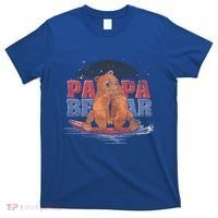 Surfing Bear Family Dad Cute Animal Daddy Papa Bear Gift T-Shirt thumb 0