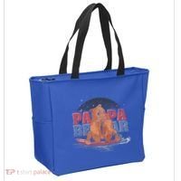 Surfing Bear Family Dad Cute Animal Daddy Papa Bear Gift Tote Bag thumb 2