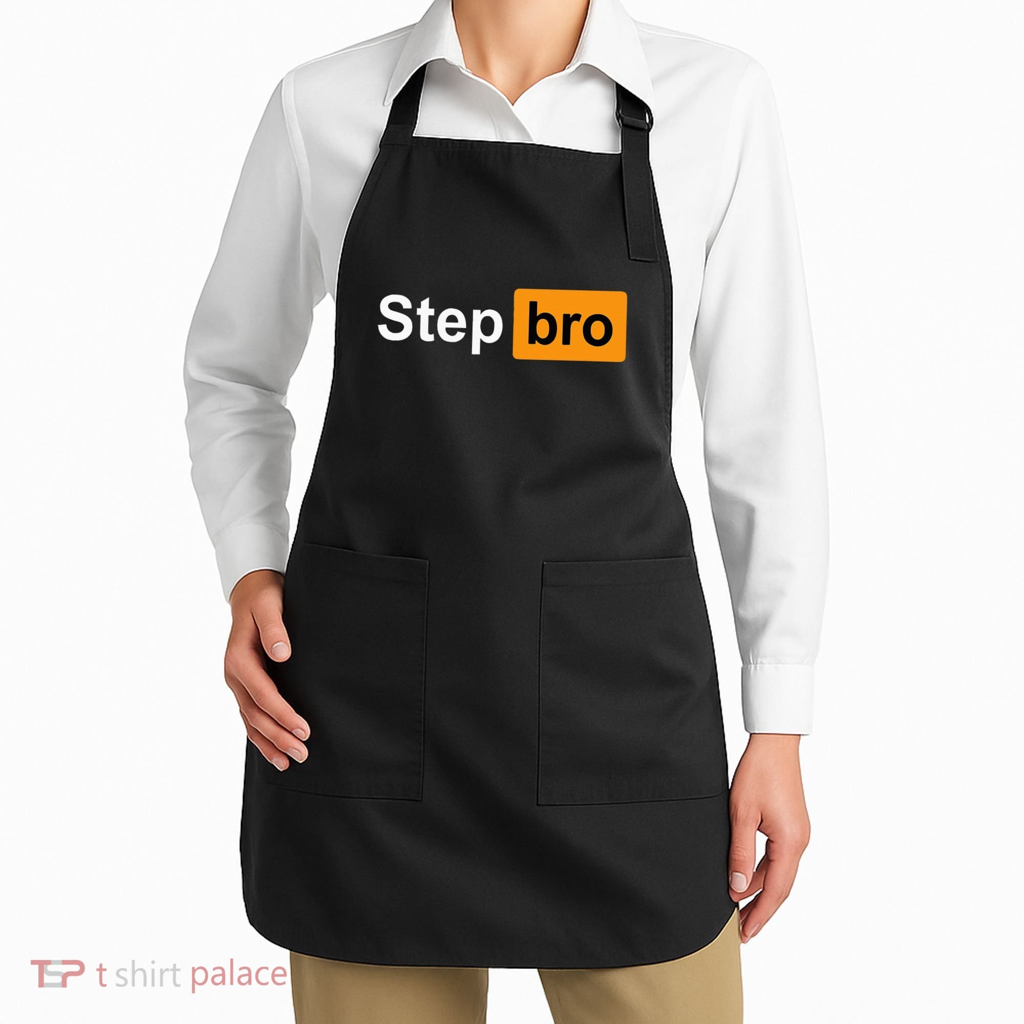Step Bro Funny Adult Costume Apron