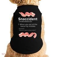 Snaccident Bacon For Bacon Lover Doggie Tank thumb 0