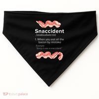 Snaccident Bacon For Bacon Lover USA-Made Doggie Bandana thumb 0