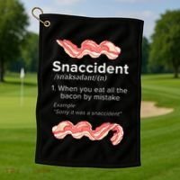 Snaccident Bacon For Bacon Lover Golf Towel thumb 1