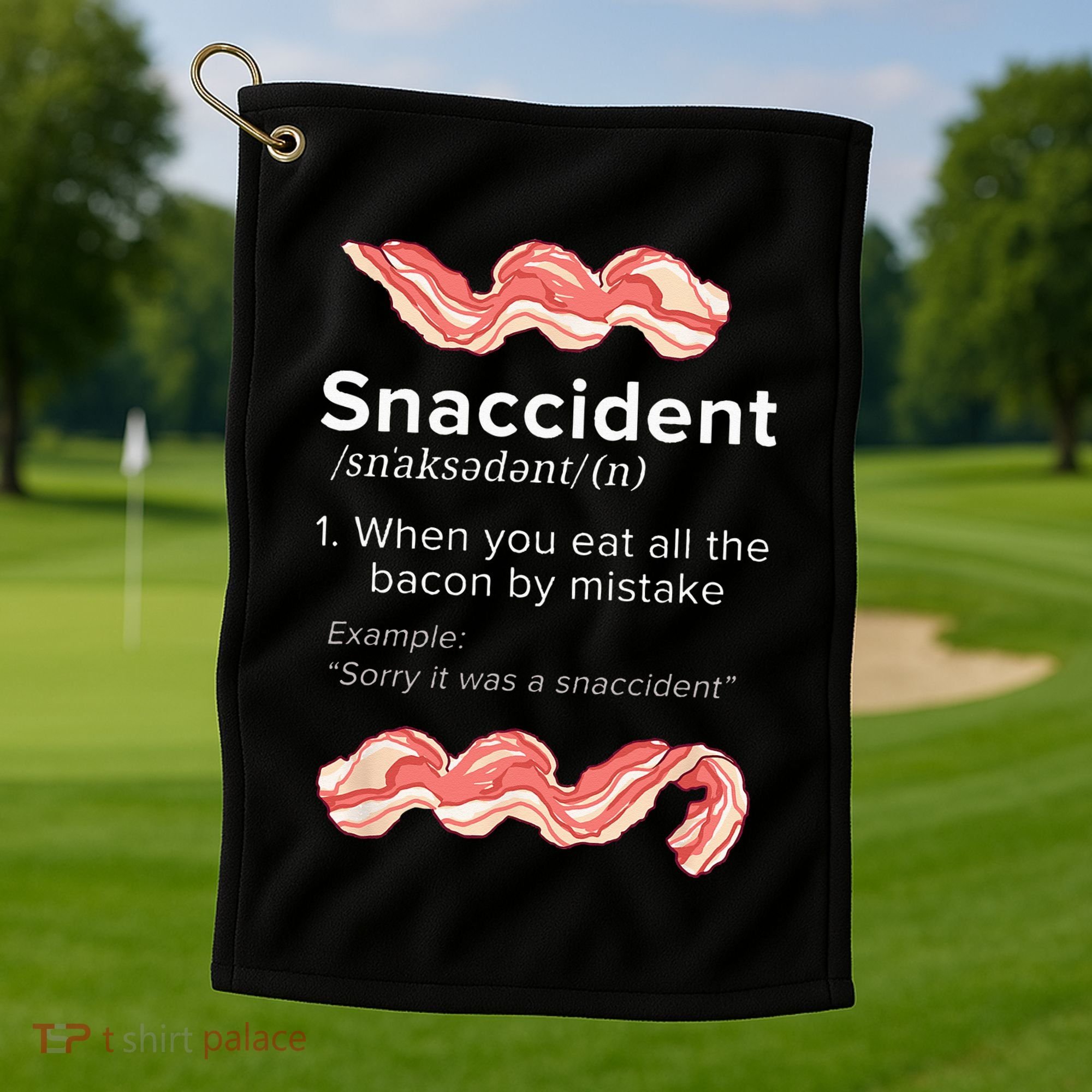 Snaccident Bacon For Bacon Lover Golf Towel