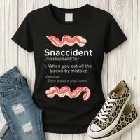 Snaccident Bacon For Bacon Lover Women's T-Shirt thumb 3