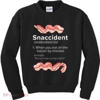 Snaccident Bacon For Bacon Lover Kids Sweatshirt thumb 0