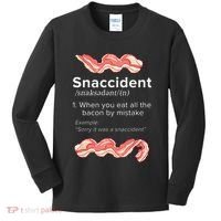 Snaccident Bacon For Bacon Lover Kids Long Sleeve Shirt thumb 0