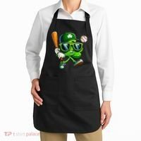 Shamrock Baseball Funny St Patricks Day Apron thumb 2