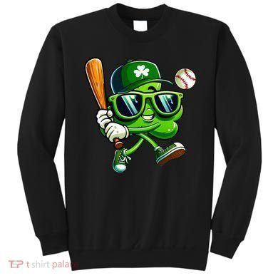 Shamrock Baseball Funny St Patricks Day Sweatshirt