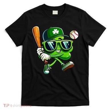 Shamrock Baseball Funny St Patricks Day T-Shirt