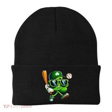 Shamrock Baseball Funny St Patricks Day Beanie