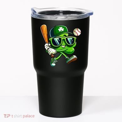 Shamrock Baseball Funny St Patricks Day Tumbler