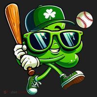 Shamrock Baseball Funny St Patricks Day Tumbler thumb 3