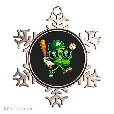 Shamrock Baseball Funny St Patricks Day Ornament