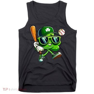 Shamrock Baseball Funny St Patricks Day Tank Top