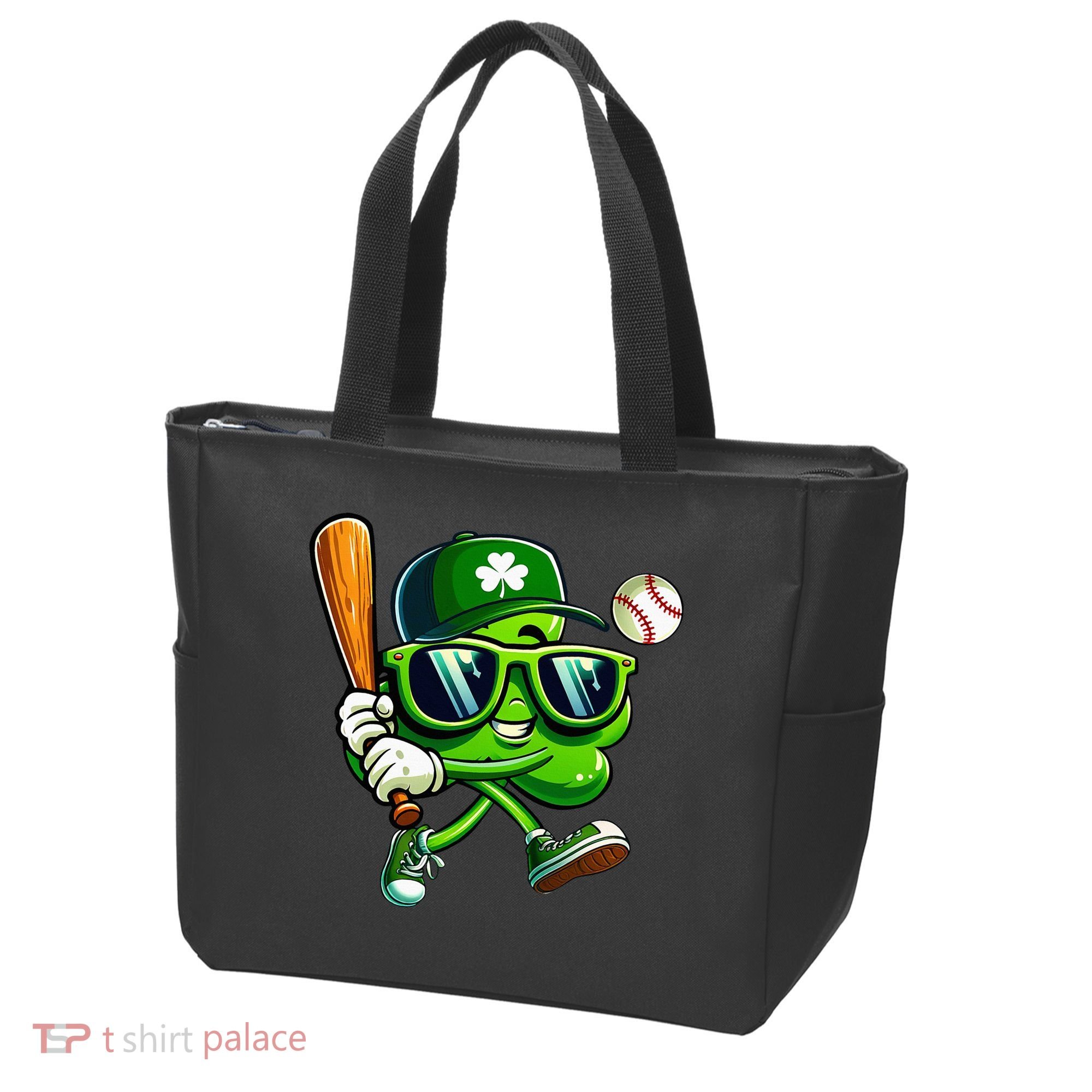 Shamrock Baseball Funny St Patricks Day Tote Bag