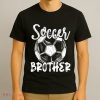 Soccer Brother Family Matching Team Player Soccer Ball T-Shirt thumb 3