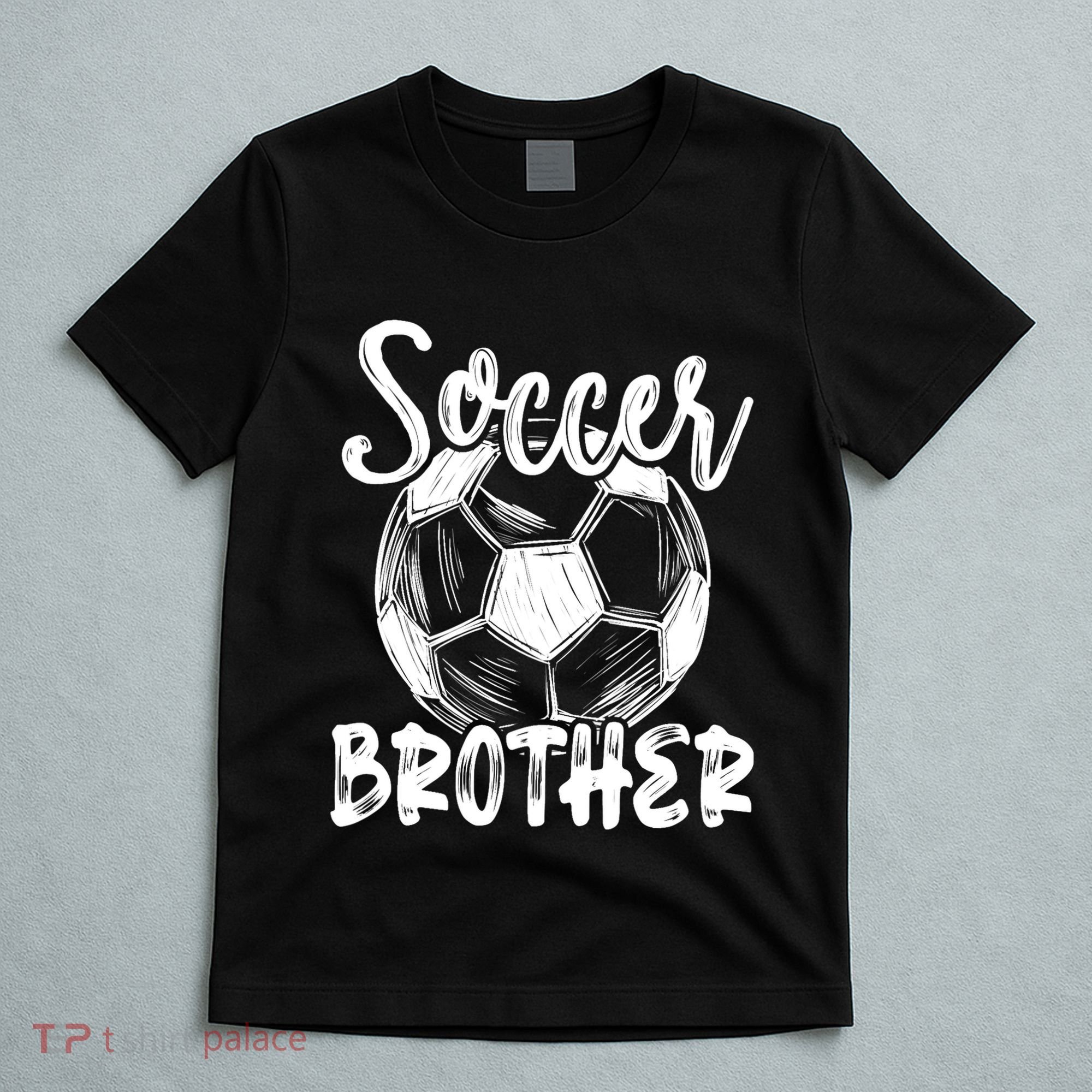 Soccer Brother Family Matching Team Player Soccer Ball T-Shirt