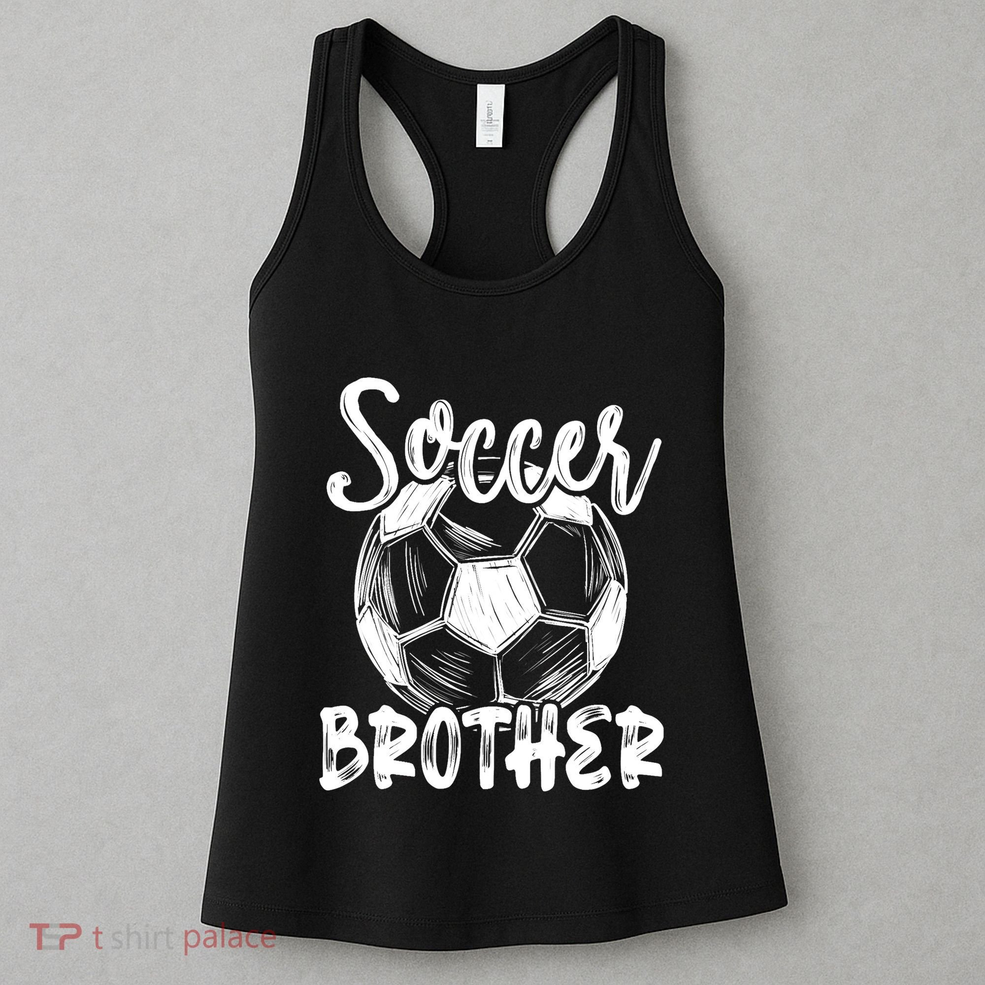 Soccer Brother Family Matching Team Player Soccer Ball Women's Tank Top