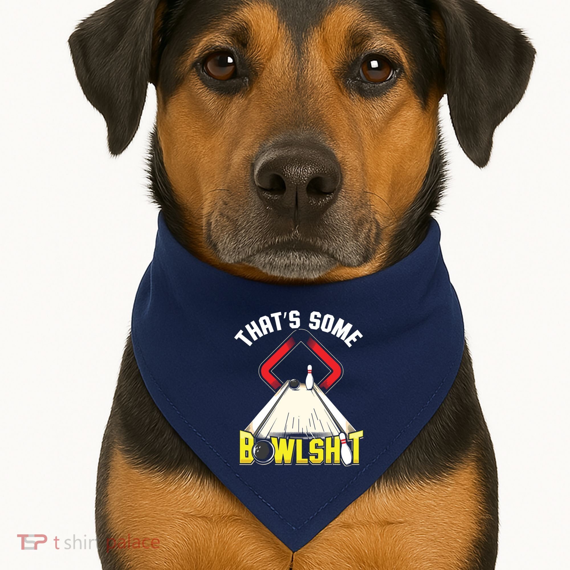 Some Bowlsht Funny Ten Pin 10 Bowling Gift Men Women USA-Made Doggie Bandana