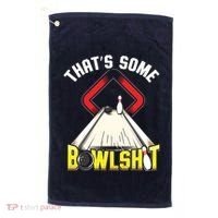 Some Bowlsht Funny Ten Pin 10 Bowling Gift Men Women Golf Towel thumb 0